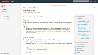 File Manager - Version 76 Documentation - cPanel Documentation