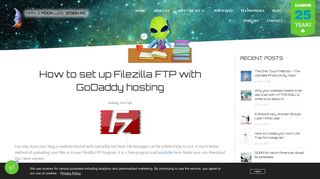 How to set up Filezilla FTP with your GoDaddy hosting account settings