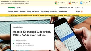 Hosted Exchange | Corporate-class Email Hosting - GoDaddy