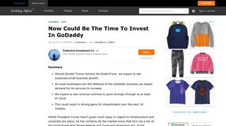 Now Could Be The Time To Invest In GoDaddy - GoDaddy Inc. (NYSE ...