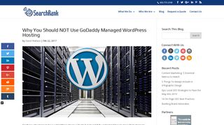 Why You Should NOT Use GoDaddy Managed Wordpress Hosting