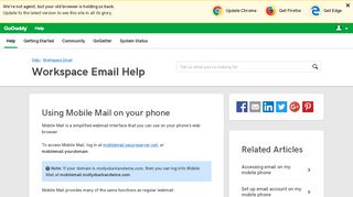 Using Mobile Mail on your phone | Workspace Email - GoDaddy Help ...