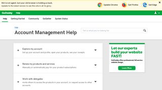 Account Management | GoDaddy Help