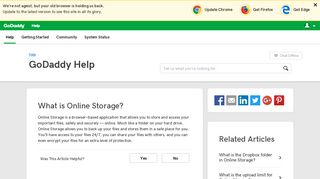 What is Online Storage? | GoDaddy Help GB