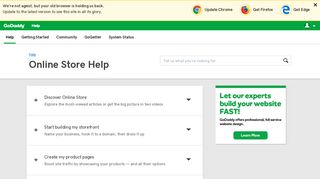 Online Store | GoDaddy Help