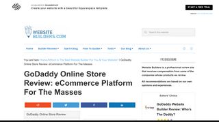GoDaddy Online Store Review: eCommerce Platform For The Masses ...