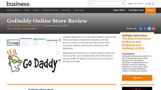 GoDaddy Online Store Review - Business.com