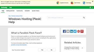 What is Parallels Plesk Panel? | Windows Hosting (Plesk ... - GoDaddy