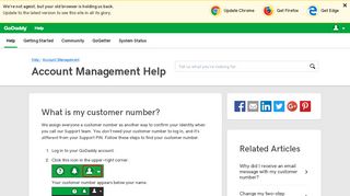 What is my customer number? | Account Management - GoDaddy ...
