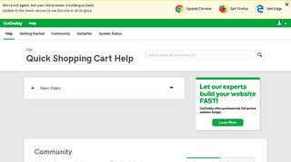 Quick Shopping Cart | GoDaddy Help