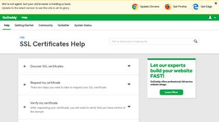 SSL Certificates | GoDaddy Help