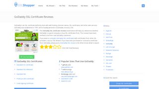 GoDaddy SSL Certificate Reviews - SSL Shopper