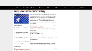 How to Make Your Site Live on GoDaddy | Chron.com