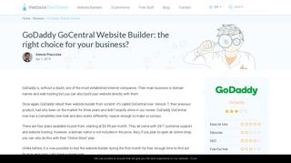 GoDaddy Website Builder Review 2019: Is it any good?