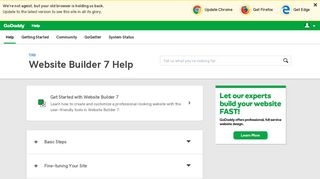 Website Builder 7 | GoDaddy Help