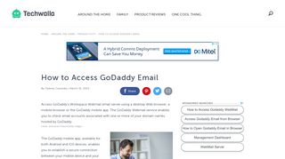 How to Access GoDaddy Email | Techwalla.com