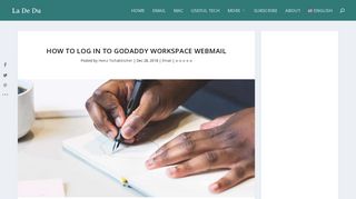How to Log In to GoDaddy Workspace Webmail - La De Du