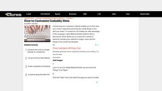 How to Customize Godaddy Sites | Chron.com
