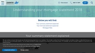 Mortgage statements | Coventry Building Society