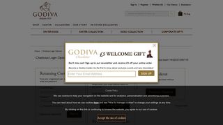 Godiva Checkout Login - Godiva UK