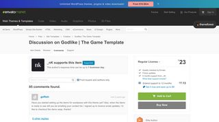 Discussion on Godlike | The Game Template (Page 3) | ThemeForest