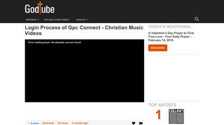 Login Process of Gpc Connect - Christian Music Videos - GodTube