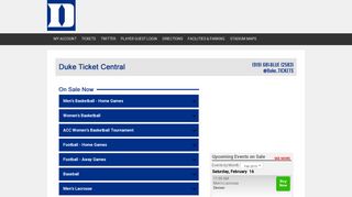 Official Site of Duke Blue Devil Tickets - NeuLion