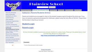 GoEdustar (Parents/Students Online) - Plainview School