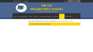 Go.Edustar for Teachers - USD 220 Ashland Public Schools