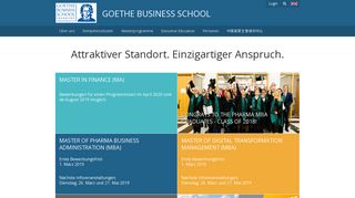 Goethe Business School: Home