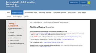 Testing & Assessment / Additional Testing Resources