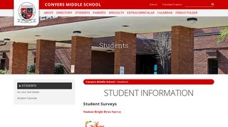 Students - Conyers Middle School