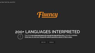 Fluency – Live interpreters at a touch of a button