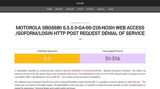 Motorola SBG6580 6.5.0.0-GA-00-226-NOSH Web Access /goform ...