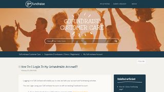 How do I login to my GoFundraise account? – GoFundraise Customer ...