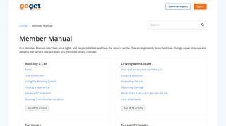 Member Manual – GoGet