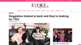 Gogglebox Ireland Is Back And They're Looking For YOU - EVOKE.ie