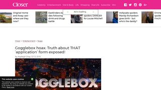 Gogglebox hoax: Truth about THAT 'application' form exposed! | Closer