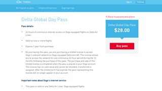 Delta Global Day Pass | Gogo - Gogo Inflight