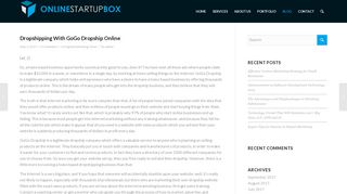 Dropshipping With GoGo Dropship Online - Online Startup Box
