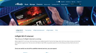 Inflight Wi-Fi | Alaska Airlines