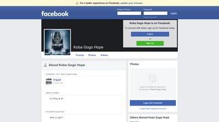 Koba Gogo Hope | Facebook