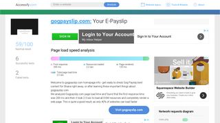 Access gogpayslip.com. Your E-Payslip