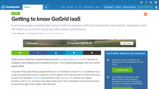Getting to know GoGrid IaaS - TechRepublic