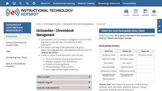 GoGuardian (Chromebook management) / GoGuardian - Plano ISD