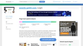 Access awards.gohi5.com. Login