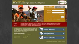 The Official West Virginia DNR - (ELS) Electronic Licensing System ...