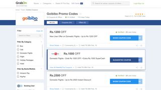 36 Goibibo Promo Codes | Rs 1200 OFF Coupons & Offers | Feb 2019