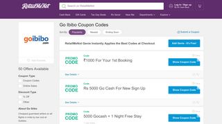 100% Off Go Ibibo Coupon, Promo Codes - RetailMeNot