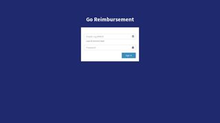 Go Reimbursement | Log in